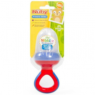 CHUPON PAPILLERO PARA BEBE MALLA PARA ALIMENTOS NUBY