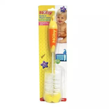 CEPILLO PARA BIBERON NUBY 2 EN 1